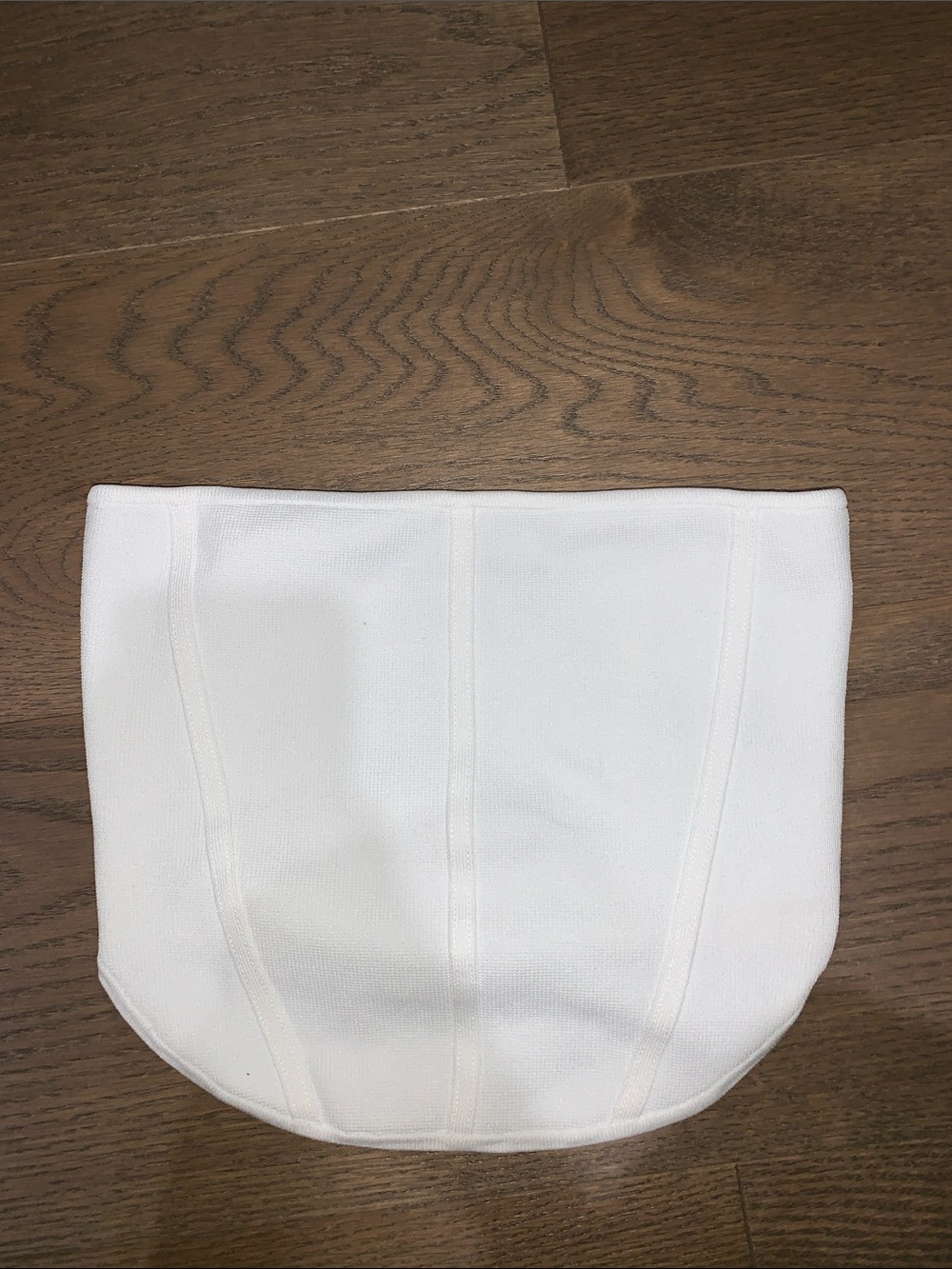 White strapless top